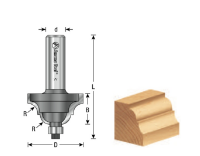 EOASAW - Amana Tool Cove & Bead Carbide-Tipped 2-Flute w/Ball Bearing Guide