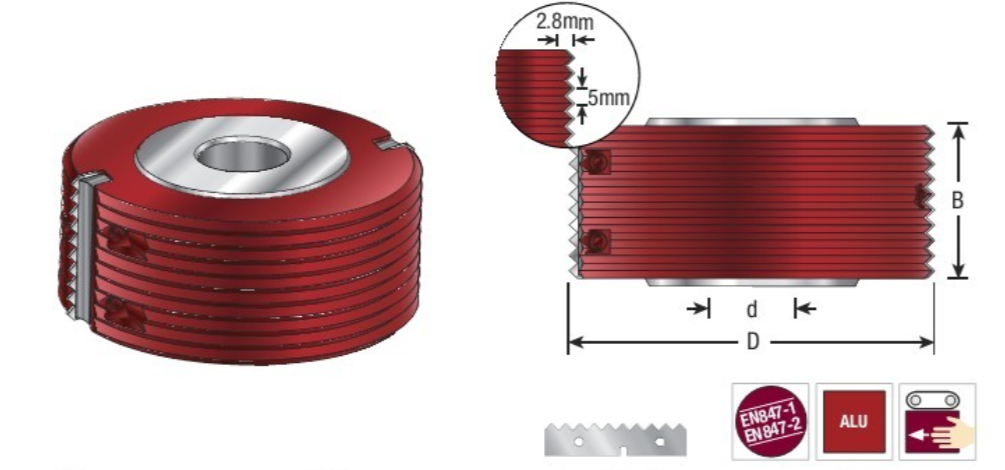  EOASAW - V Type Glue Joint Shape Cutter - Amana