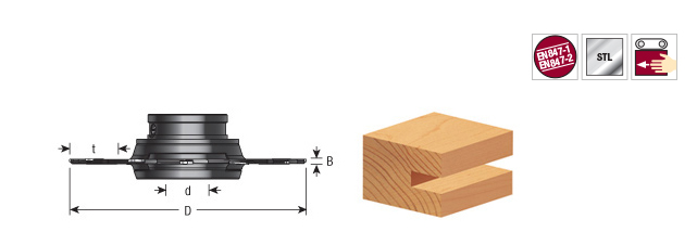  EOASAW - Adjustable Grooving - Amana Tool