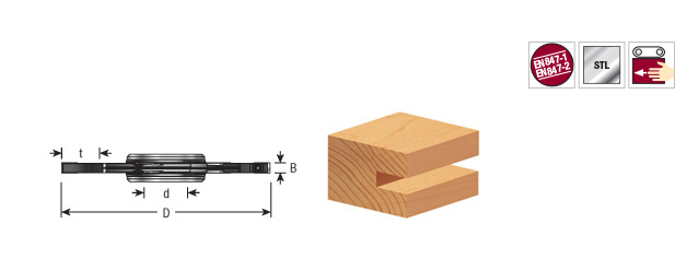  EOASAW - 3 part adjustable grooving - Amana