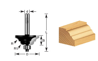 Amana Professional Quality Classical Bead & Cove Router Bits - Edge Of ...