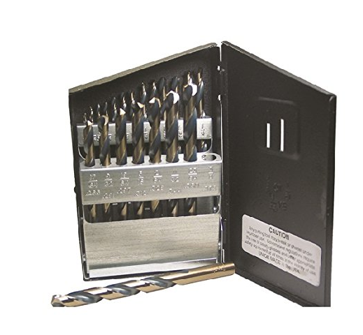 Viking Super Premium Ultra Bor Type 240-UB 135° Split Point Jobber Length  Drills: 21-Pc Set 1/16-3/8 by 64ths